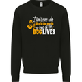 Funny Dog & Movie Lover Mens Sweatshirt Jumper Black