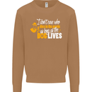 Funny Dog & Movie Lover Mens Sweatshirt Jumper Caramel Latte
