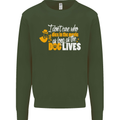 Funny Dog & Movie Lover Mens Sweatshirt Jumper Forest Green
