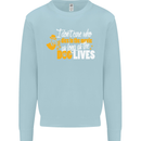 Funny Dog & Movie Lover Mens Sweatshirt Jumper Light Blue
