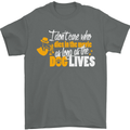 Funny Dog & Movie Lover Mens T-Shirt Cotton Gildan Charcoal