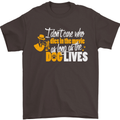 Funny Dog & Movie Lover Mens T-Shirt Cotton Gildan Dark Chocolate