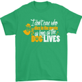 Funny Dog & Movie Lover Mens T-Shirt Cotton Gildan Irish Green