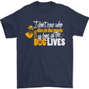Funny Dog & Movie Lover Mens T-Shirt Cotton Gildan Navy Blue