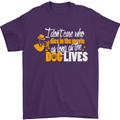 Funny Dog & Movie Lover Mens T-Shirt Cotton Gildan Purple