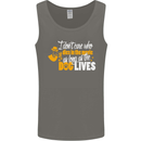Funny Dog & Movie Lover Mens Vest Tank Top Charcoal