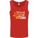 Funny Dog & Movie Lover Mens Vest Tank Top Red