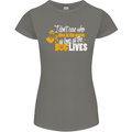 Funny Dog & Movie Lover Womens Petite Cut T-Shirt Charcoal