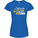 Funny Dog & Movie Lover Womens Petite Cut T-Shirt Royal Blue