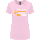 Funny Dog & Movie Lover Womens Wider Cut T-Shirt Light Pink