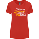 Funny Dog & Movie Lover Womens Wider Cut T-Shirt Red