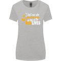 Funny Dog & Movie Lover Womens Wider Cut T-Shirt Sports Grey