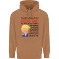Funny Donald Trump Fathers Day Dad Daddy Mens 80% Cotton Hoodie Caramel Latte