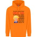 Funny Donald Trump Fathers Day Dad Daddy Mens 80% Cotton Hoodie Orange