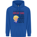 Funny Donald Trump Fathers Day Dad Daddy Mens 80% Cotton Hoodie Royal Blue