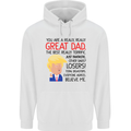 Funny Donald Trump Fathers Day Dad Daddy Mens 80% Cotton Hoodie White