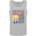 Funny Donald Trump Fathers Day Dad Daddy Mens Vest Tank Top Sports Grey