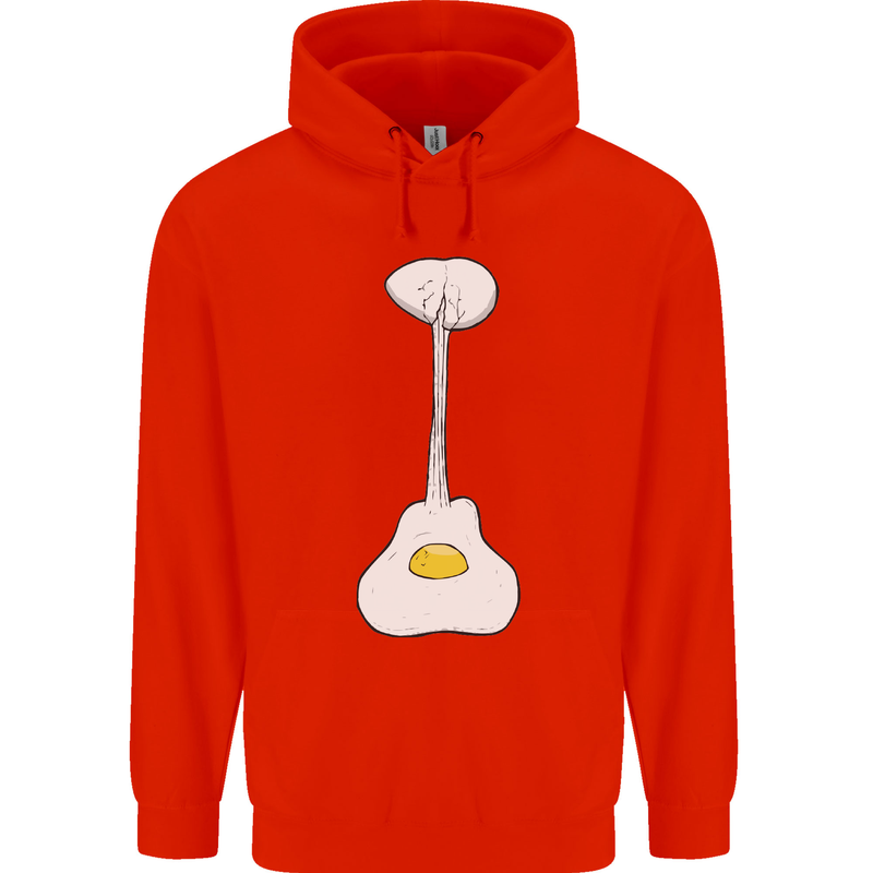 Funny Egg Guitar Acoustic Electric Bass Childrens Kids Hoodie Bright Red
