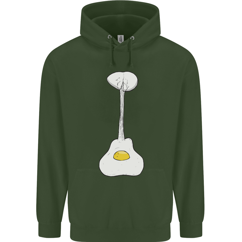 Funny Egg Guitar Acoustic Electric Bass Childrens Kids Hoodie Forest Green