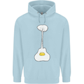 Funny Egg Guitar Acoustic Electric Bass Childrens Kids Hoodie Light Blue