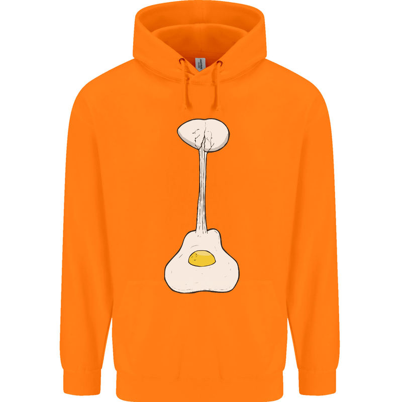 Funny Egg Guitar Acoustic Electric Bass Childrens Kids Hoodie Orange