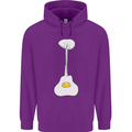 Funny Egg Guitar Acoustic Electric Bass Childrens Kids Hoodie Purple