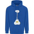 Funny Egg Guitar Acoustic Electric Bass Childrens Kids Hoodie Royal Blue