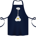 Funny Egg Guitar Acoustic Electric Bass Cotton Apron 100% Organic Navy Blue