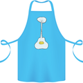 Funny Egg Guitar Acoustic Electric Bass Cotton Apron 100% Organic Turquoise