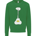 Funny Egg Guitar Acoustic Electric Bass Kids Sweatshirt Jumper Irish Green