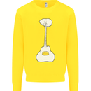 Funny Egg Guitar Acoustic Electric Bass Kids Sweatshirt Jumper Yellow
