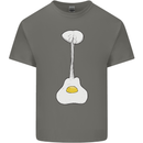 Funny Egg Guitar Acoustic Electric Bass Kids T-Shirt Childrens Charcoal