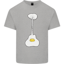 Funny Egg Guitar Acoustic Electric Bass Kids T-Shirt Childrens Sports Grey