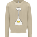 Funny Egg Guitar Acoustic Electric Bass Mens Sweatshirt Jumper Sand