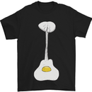 Funny Egg Guitar Acoustic Electric Bass Mens T-Shirt Cotton Gildan Black