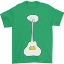 Funny Egg Guitar Acoustic Electric Bass Mens T-Shirt Cotton Gildan Irish Green