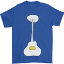 Funny Egg Guitar Acoustic Electric Bass Mens T-Shirt Cotton Gildan Royal Blue