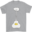 Funny Egg Guitar Acoustic Electric Bass Mens T-Shirt Cotton Gildan Sports Grey