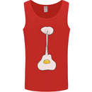 Funny Egg Guitar Acoustic Electric Bass Mens Vest Tank Top Red