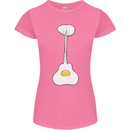 Funny Egg Guitar Acoustic Electric Bass Womens Petite Cut T-Shirt Azalea