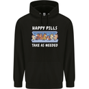 Funny Equestrian Horse Pills Childrens Kids Hoodie Black