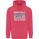 Funny Equestrian Horse Pills Childrens Kids Hoodie Heliconia