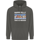 Funny Equestrian Horse Pills Childrens Kids Hoodie Storm Grey