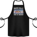 Funny Equestrian Horse Pills Cotton Apron 100% Organic Black