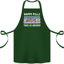 Funny Equestrian Horse Pills Cotton Apron 100% Organic Forest Green