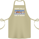 Funny Equestrian Horse Pills Cotton Apron 100% Organic Khaki