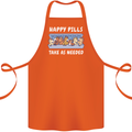 Funny Equestrian Horse Pills Cotton Apron 100% Organic Orange