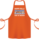 Funny Equestrian Horse Pills Cotton Apron 100% Organic Orange