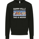 Funny Equestrian Horse Pills Kids Sweatshirt Jumper Black