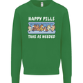 Funny Equestrian Horse Pills Kids Sweatshirt Jumper Irish Green